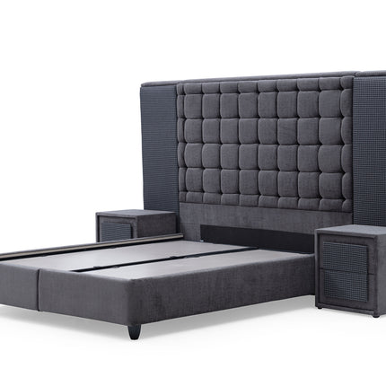 Boxspring  180x200 Antraciet met Opbergruimte