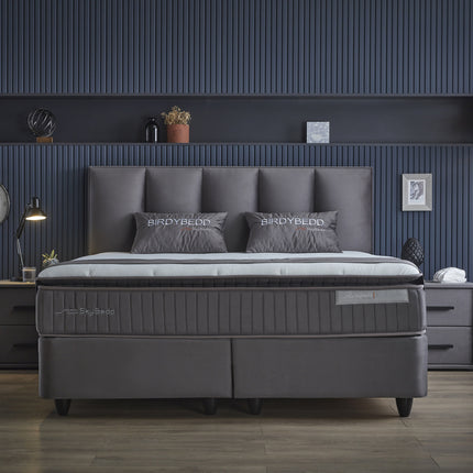 Boxspring 140x200 Antraciet met Opbergruimte