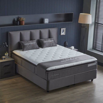 Boxspring 140x200 Antraciet met Opbergruimte