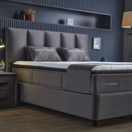 Boxspring 140x200 Antraciet met Opbergruimte
