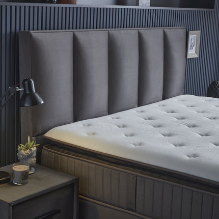 Boxspring 140x200 Antraciet met Opbergruimte