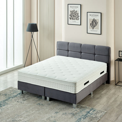 Boxspring Vida Velvet Antraciet 160x200