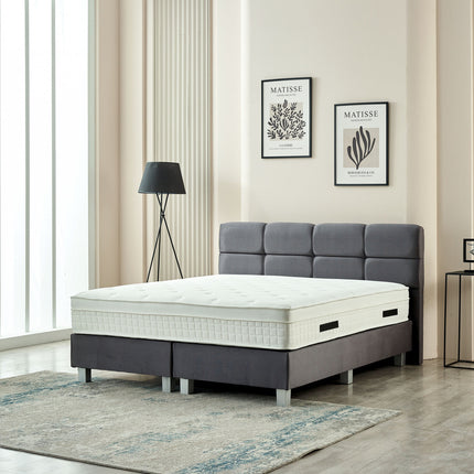 Boxspring Vida Velvet Antraciet 160x200