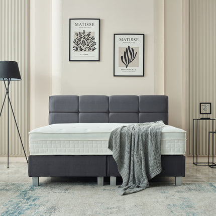 Boxspring Vida Velvet Antraciet 160x200