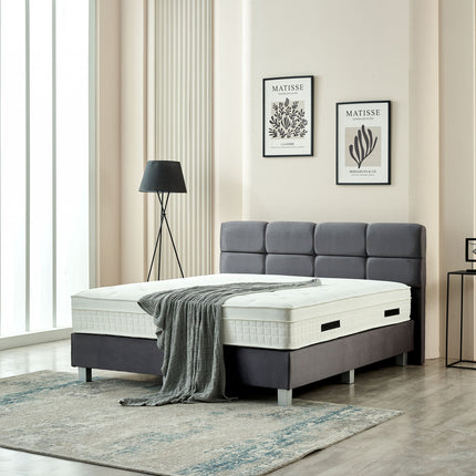 Boxspring Vida Velvet Antraciet 160x200