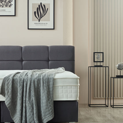 Boxspring Vida Velvet Antraciet 160x200
