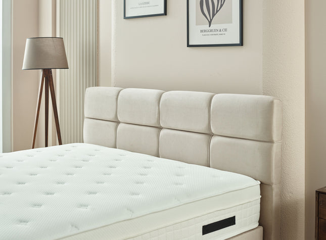 Boxspring Vida Velvet Beige 140x200