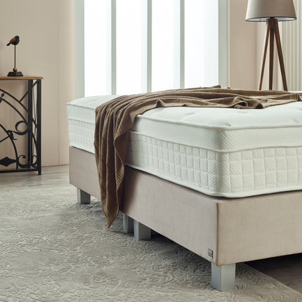 Boxspring Vida Velvet Beige 160x200