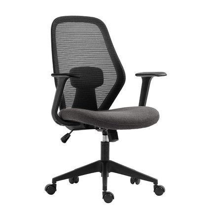 Bureaustoel 'Claude' Mesh Zwart/Grijs (1c)