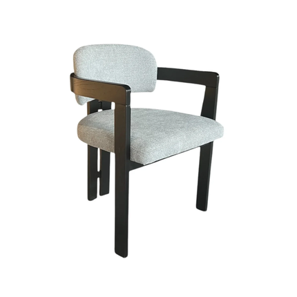 CHAIR DUBAI ZB-5576 BLACK LEGS GREY