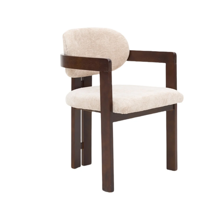 CHAIR DUBAI ZB-5576 BROWN LEGS FY2415-7 CREAM