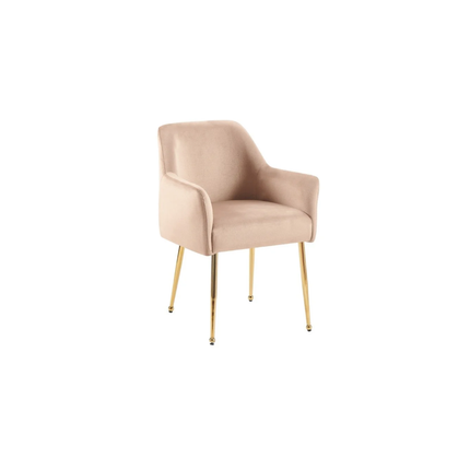 CHAIR MILA  VC802B GOLD + TAUPE CROCO
