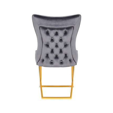 CHAIR RIXOS 105 GOLD LEGS + GREY FABRIC (C43)