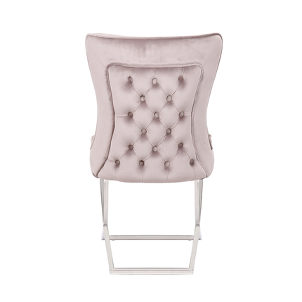 CHAIR RIXOS 105 SILVER LEGS + TAUPE FABRIC (C42)