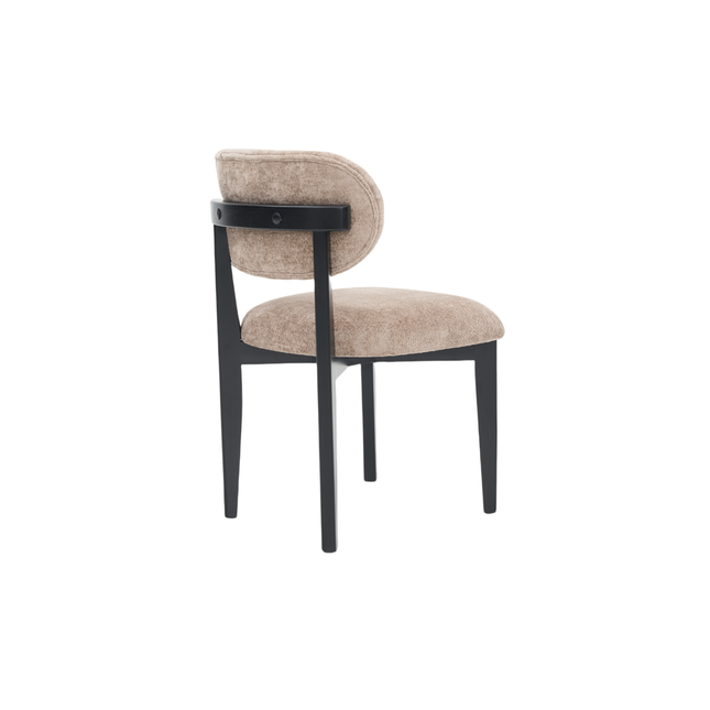 CHAIR SILLA ZB-5684 BLACK LEGS BROWN  FY2415-8