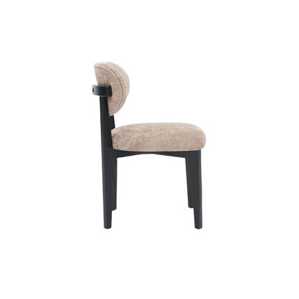 CHAIR SILLA ZB-5684 BLACK LEGS BROWN  FY2415-8