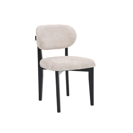 CHAIR SILLA ZB-5684 BLACK LEGS TAUPE  FY2415-6