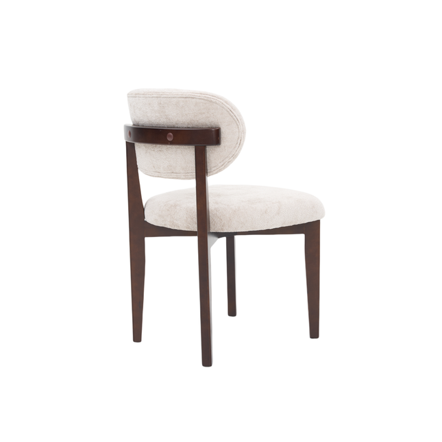 CHAIR SILLA ZB-5684 BROWN LEGS TAUPE  FY2415-6