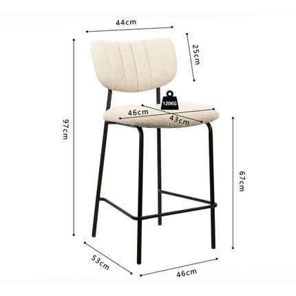 Counterstoel 'Antura' Stof Beige