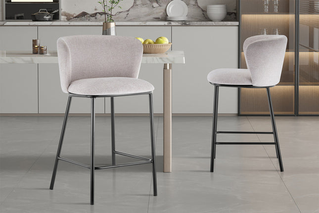 Counterstoel 'Arthur' Stof Beige