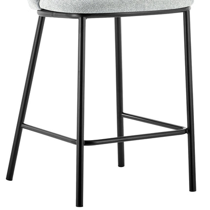 Counterstoel 'Arthur' Stof Lichtgrijs