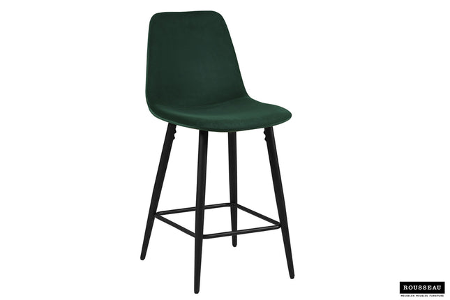 Counterstoel 'Boy' Fluweel Groen (4 per doos)