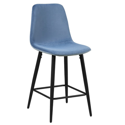 Counterstoel 'Boy' Fluweel Lichtblauw (4 per doos)