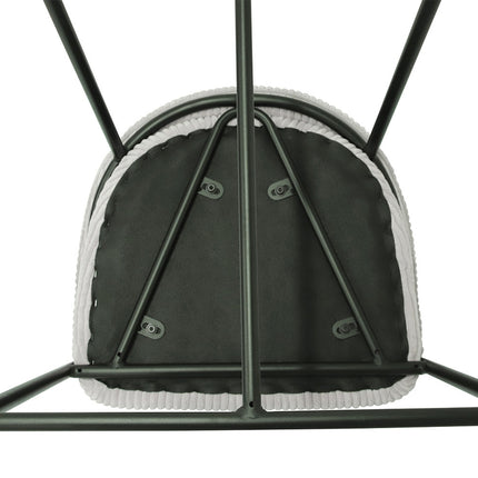 Counterstoel 'Hugo' Corduroy Lichtgrijs