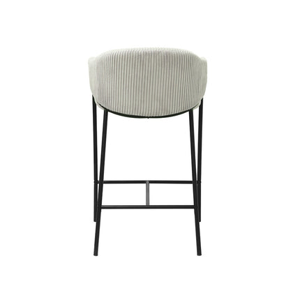 Counterstoel 'Hugo' Corduroy Lichtgrijs