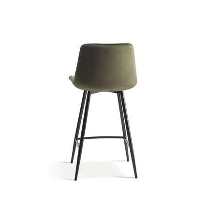 Counterstoel 'Juta' Fluweel Groen (2 per doos)