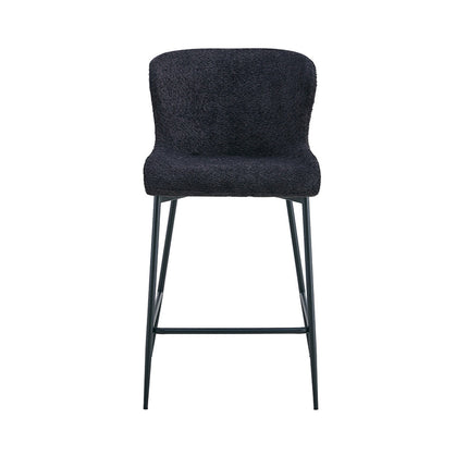 Counterstoel 'Lisa' Bouclé Donkergrijs (2 per doos)