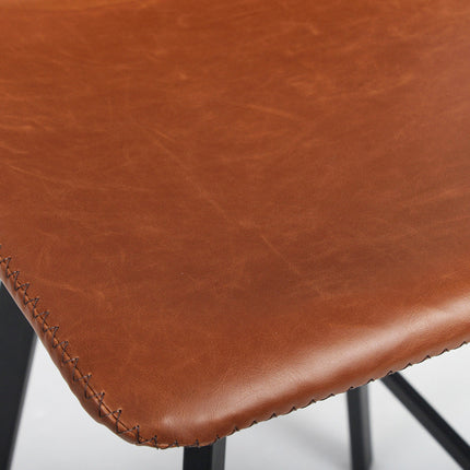 Counterstoel 'Ozan' PU Cognac