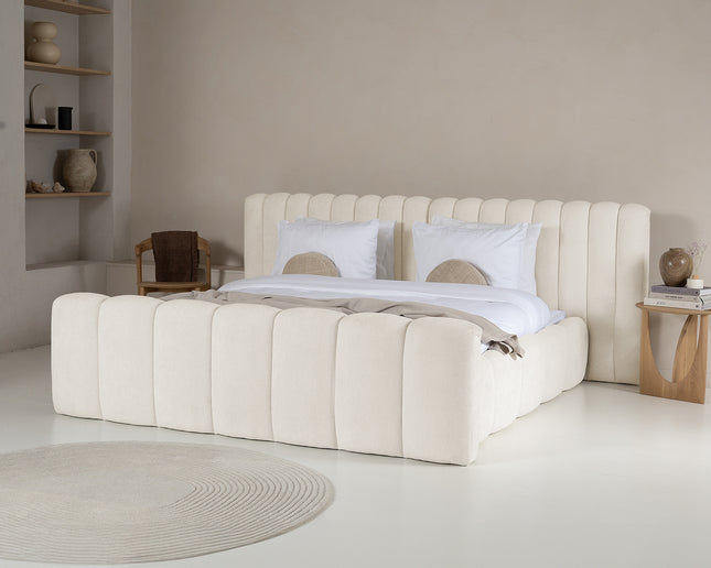 Designbed Chique 160x200 Beige - Met Matras