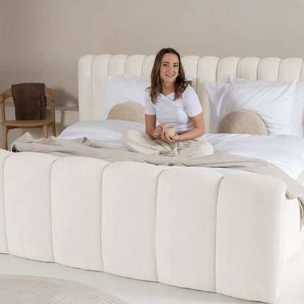 Designbed Chique 160x200 Beige - Zonder Matras