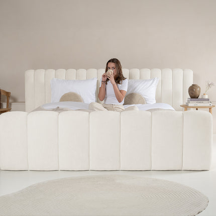 Designbed Chique 180x200 Beige - Zonder Matras