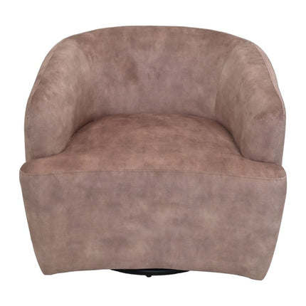 Swivel armchair - liver/black - Adore 10 - Velvet/metal