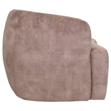 Swivel armchair - liver/black - Adore 10 - Velvet/metal