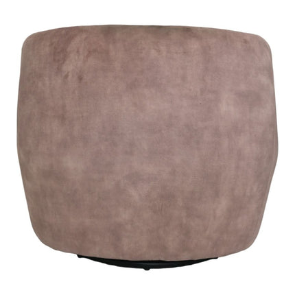 Swivel armchair - liver/black - Adore 10 - Velvet/metal