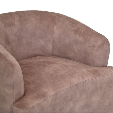 Swivel armchair - liver/black - Adore 10 - Velvet/metal