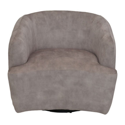 Swivel armchair - White/black - Adore 01 - Velvet/metal