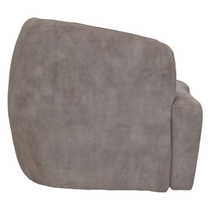 Swivel armchair - White/black - Adore 01 - Velvet/metal