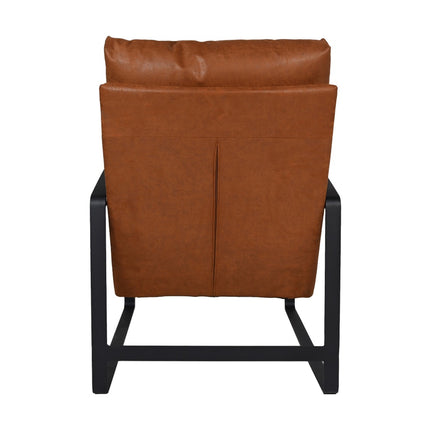 Esszimmerstuhl Miami - 95x65x95 - Cognac/Schwarz - Leder/Schwarz