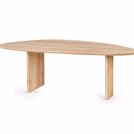 Eettafel - Eikenhout - Kiezelvorm - Naturel - Viev