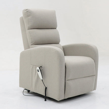 Electrische relax met lift 'Bruges' Stof Lichtgrijs (1c)