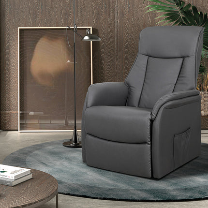 Electrische Relax met lift 'Miami' PU Grijs (1c)