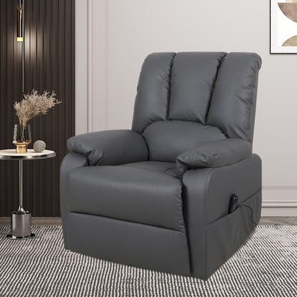 Electrische Relax met lift 'Osaka' PU Grijs (1c)
