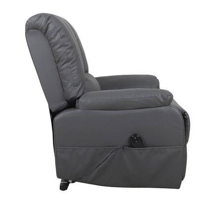 Electrische Relax met lift 'Osaka' PU Grijs (1c)