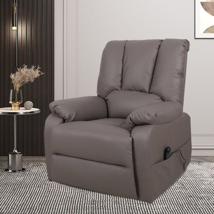 Electrische Relax met lift 'Osaka' PU Taupe (1c)
