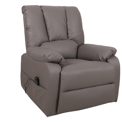 Electrische Relax met lift 'Osaka' PU Taupe (1c)
