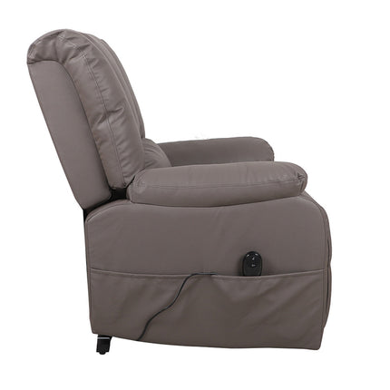 Electrische Relax met lift 'Osaka' PU Taupe (1c)
